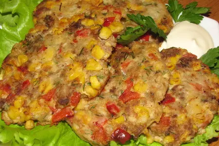 Погачице из тунца и кукурузы: шаг 1