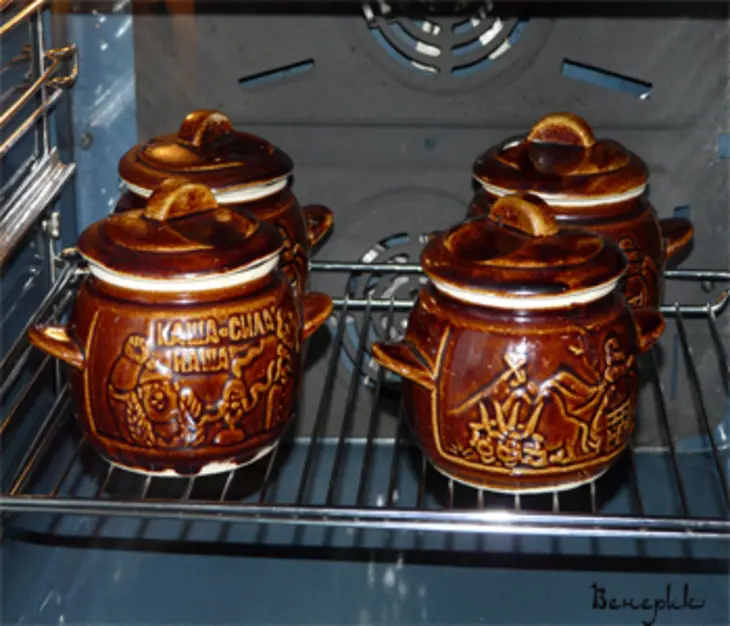 Рассольник из куриной голени с сыром "feta", в горшочке.: шаг 8