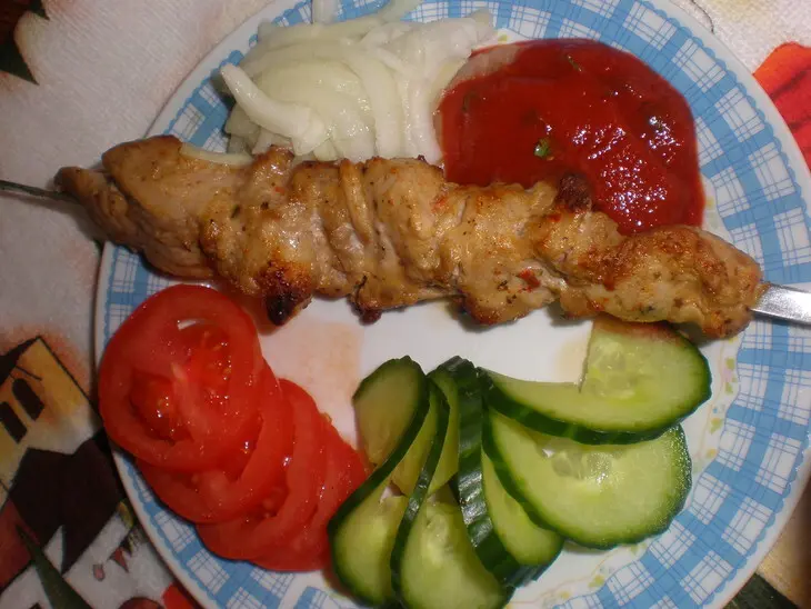Шашлык и закуска к нему: шаг 8