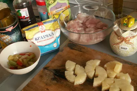 Кебаб из курицы с ананасами: шаг 1