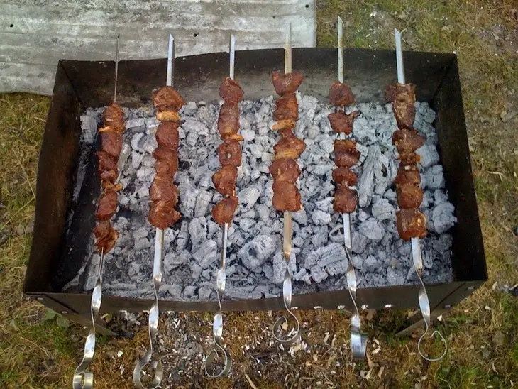 Шашлык из свиного сердца: шаг 4