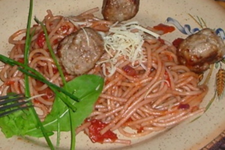 Спагетти с тефтелями: шаг 3