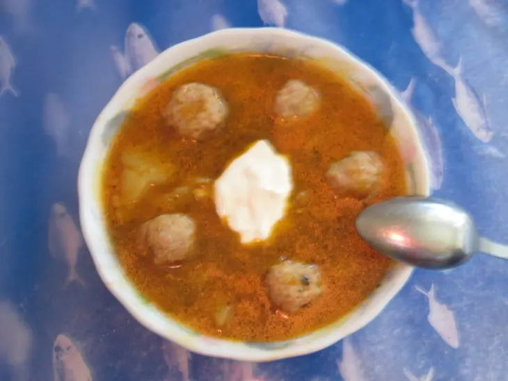 Рассольник  с мясными шариками.: шаг 1