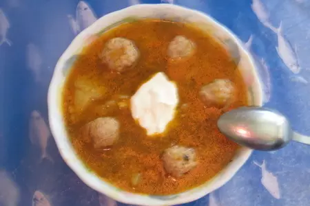Рассольник  с мясными шариками.: шаг 1