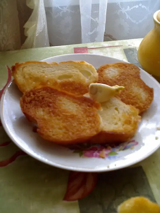 Бутерброды с зеленью и сыром: шаг 2