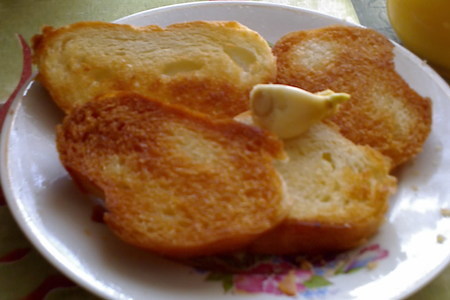 Бутерброды с зеленью и сыром: шаг 2