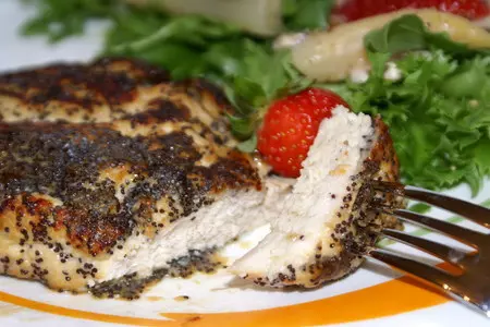 Куриная отбивная в  маковой панировке: шаг 7