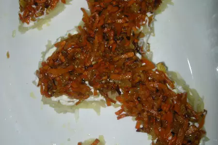 Салат "морской конек": шаг 2
