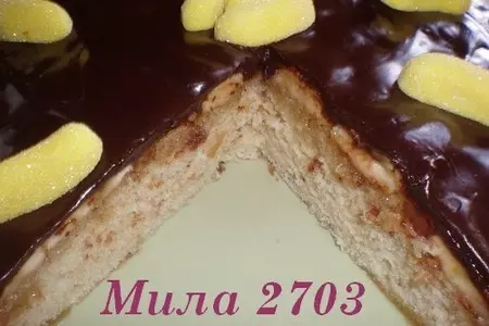 Торт «банан в карамели и  шоколаде»: шаг 7