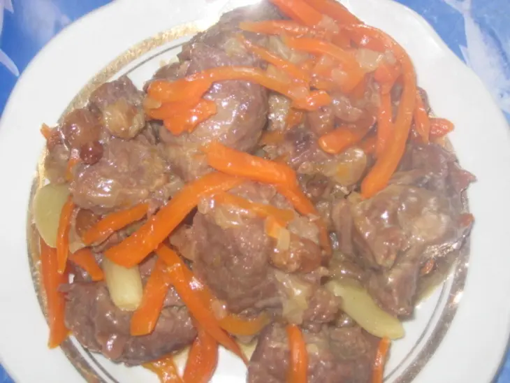 Мясо коньячное.: шаг 2