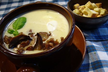 Сырный суп-крем с луком пореем: шаг 6