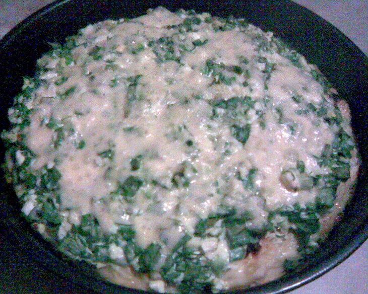 Открытый картофельный пирог - запеканка с зеленью: шаг 2