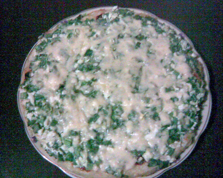 Открытый картофельный пирог - запеканка с зеленью: шаг 4