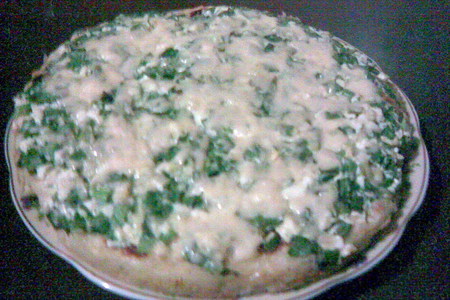 Открытый картофельный пирог - запеканка с зеленью: шаг 6