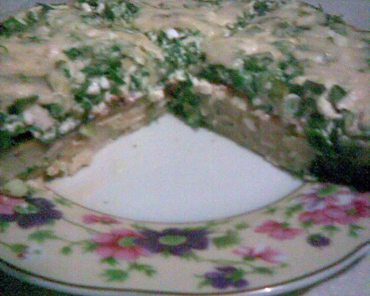 Открытый картофельный пирог - запеканка с зеленью: шаг 8