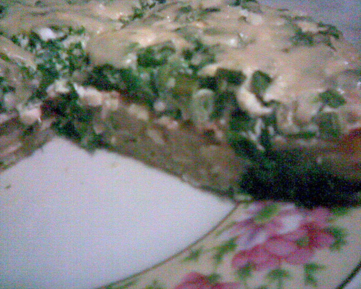 Открытый картофельный пирог - запеканка с зеленью: шаг 9
