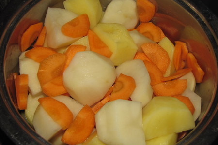 Кура с картофелем и морковью в рукаве: шаг 2