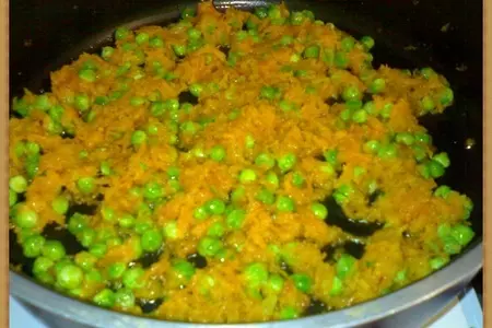 Плов из макарошек "кускус" с зеленым горошком (скоро-оперативный ужин,часть 1): шаг 4