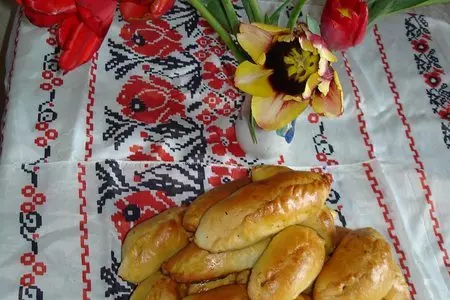 Золотистые воздушные пирожки( без яиц): шаг 1