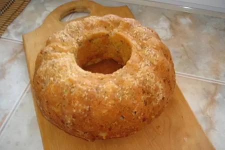 Закусочный кекс с картофелем и мясом.: шаг 6