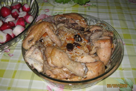 Запеченная курица с рисом в рукаве: шаг 3