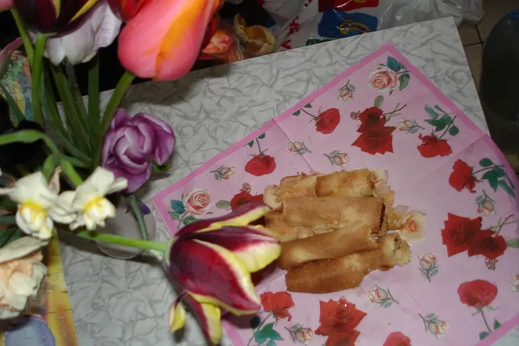 Безешные трубочки со сгущенкой: шаг 1