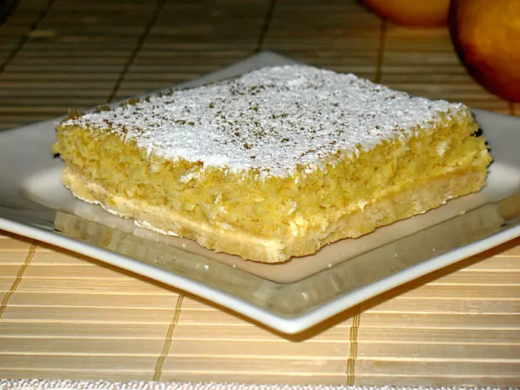 Лимонно-кокосовый пирог (lemon-coconut-slice): шаг 3