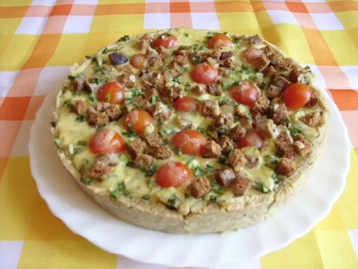 Перечный тарт с курицей и беконом: шаг 2