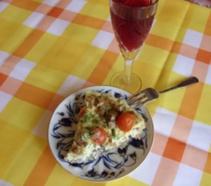 Перечный тарт с курицей и беконом: шаг 3