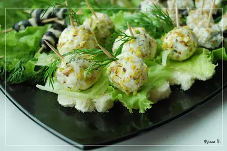 Канапе с голубым сыром: шаг 3