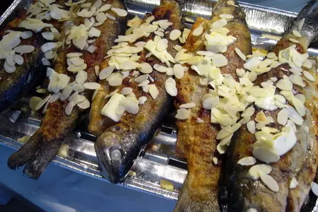 Радужная форель под миндальной корочкой: шаг 4