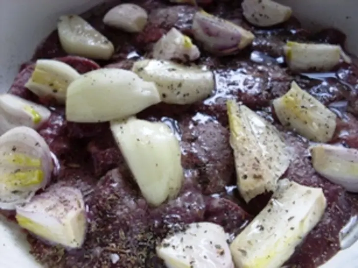 Шашлычки из куриной печени: шаг 2