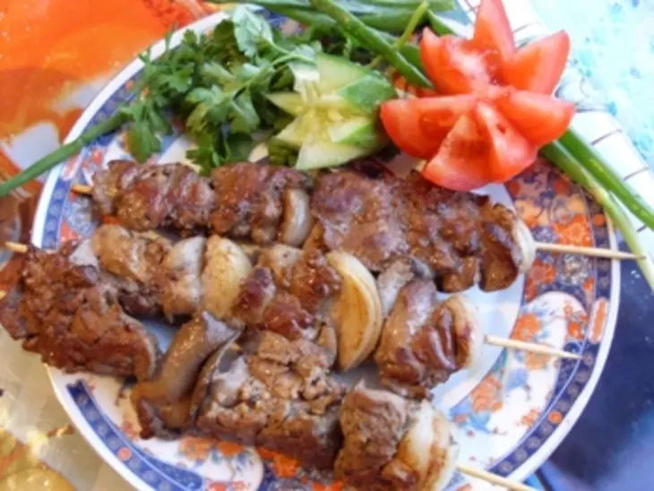 Шашлычки из куриной печени: шаг 5