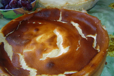 Творожный пирог с персиками-käsekuchen mit pfirsichen: шаг 3