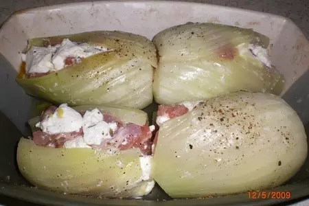 Запеченный фенхель с курицей и козьим сыром: шаг 2