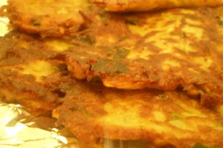 Драники с зелёным лучком: шаг 6