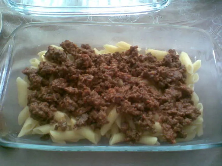 Мясная запеканка с макаронами: шаг 4