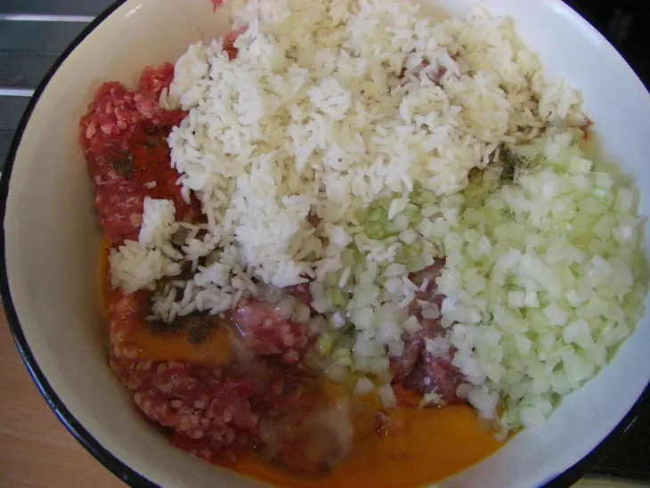 "шарики" мясные.: шаг 1