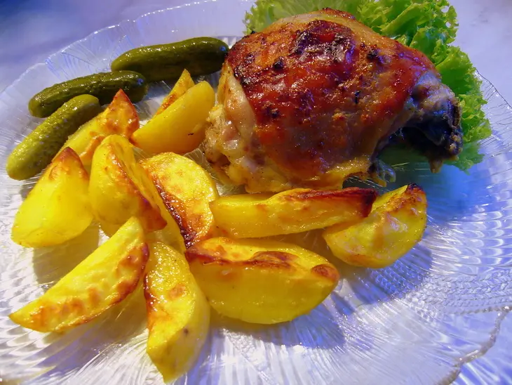 Запеченная курица с картошкой „у мамы в гостях“: шаг 6