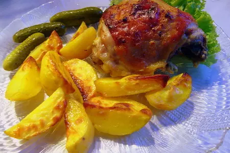 Запеченная курица с картошкой „у мамы в гостях“: шаг 6