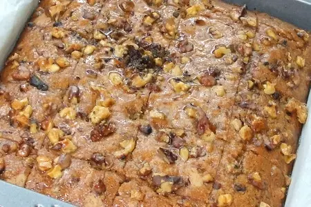 Медовый кекс с грецкими орехами: шаг 4