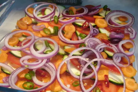 Овощи, запеченные под хрустящей корочкой из пармезана: шаг 3