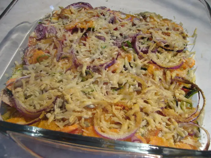 Овощи, запеченные под хрустящей корочкой из пармезана: шаг 6