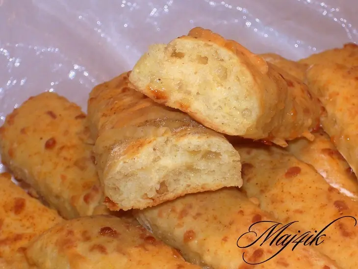 Закуска "хлебно-сырные палочки": шаг 9