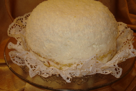 Торт"кокос"для  любителей"рафаэлло": шаг 8
