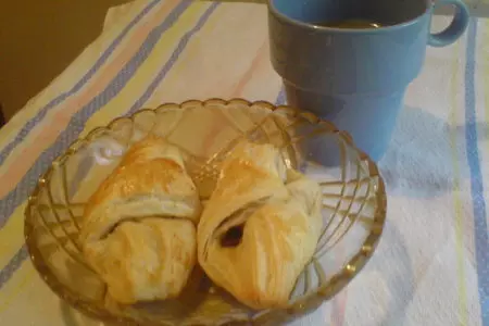 Слойки с шоколадом: шаг 1