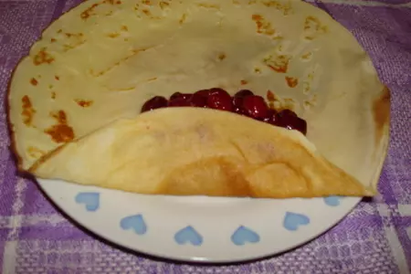 Блинчики "пьяная вишня": шаг 1