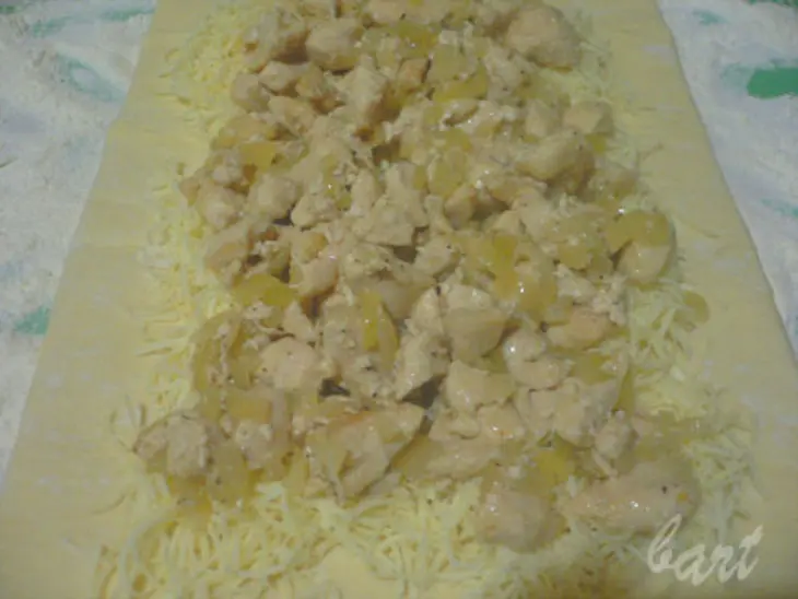 Самый легкий пирог с курицей.: шаг 6