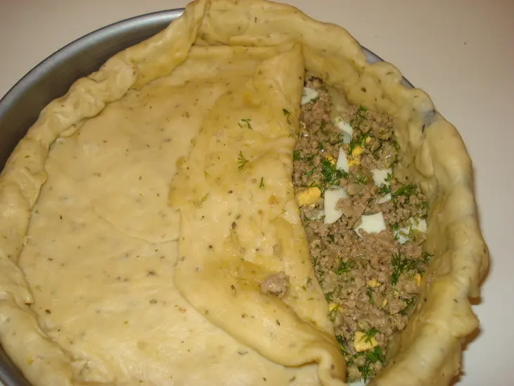 Пирог с мясом: шаг 2