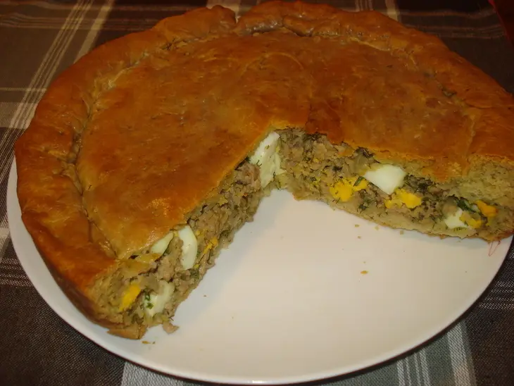 Пирог с мясом: шаг 5